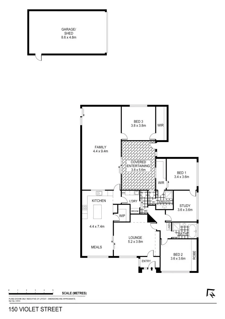 Floorplan of Homely house listing, 150 Violet Street, Bendigo VIC 3550