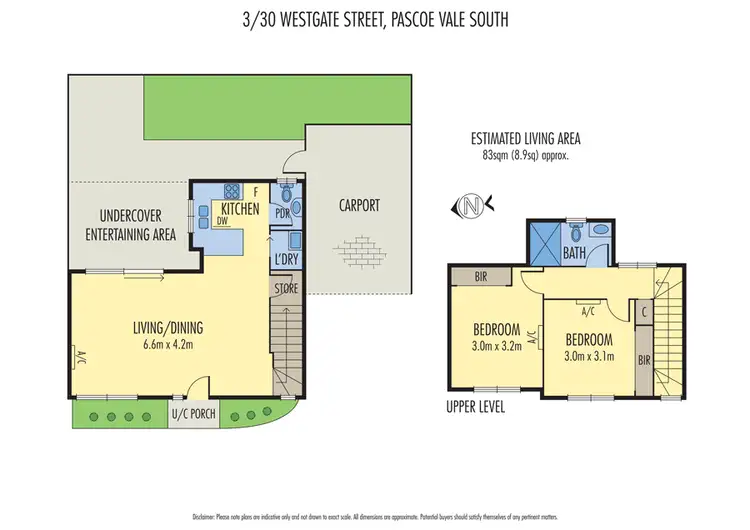 Floorplan of Homely townhouse listing, 3/30 Westgate Street, Pascoe Vale South VIC 3044