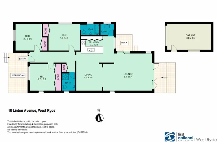 Floorplan of Homely house listing, 16 Linton Avenue, West Ryde NSW 2114