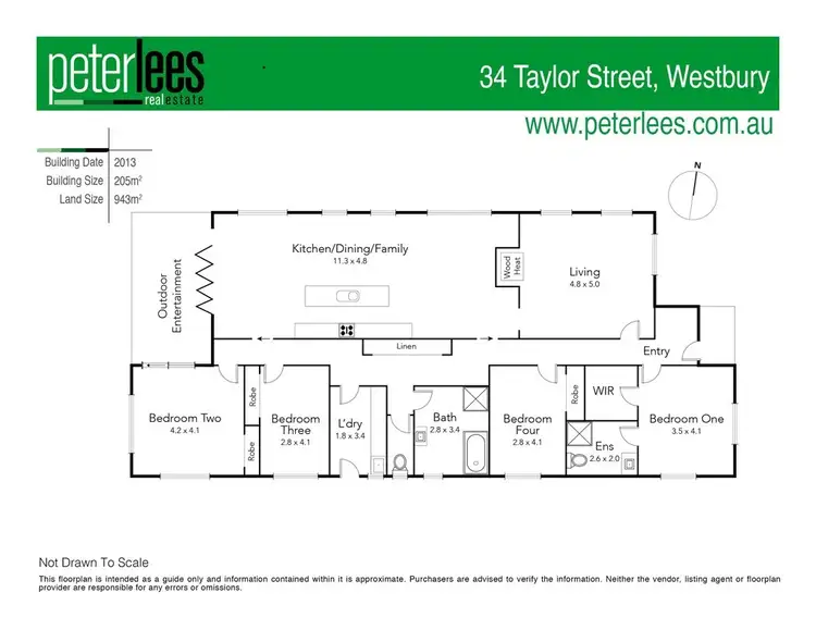 Floorplan of Homely house listing, 34 Taylor Street, Westbury TAS 7303