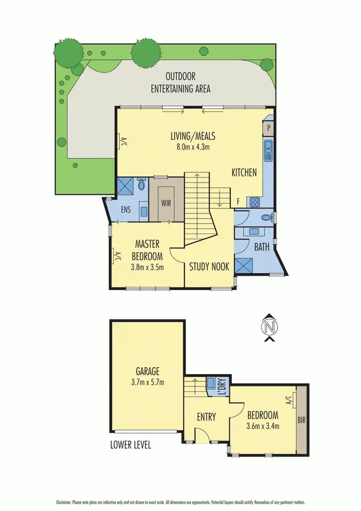 Floorplan of Homely townhouse listing, 2/35 Clay Drive, Doncaster VIC 3108