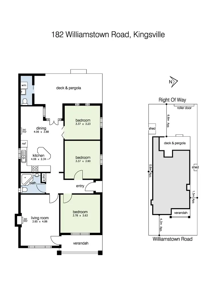 Floorplan of Homely house listing, 182 Williamstown Road, Kingsville VIC 3012