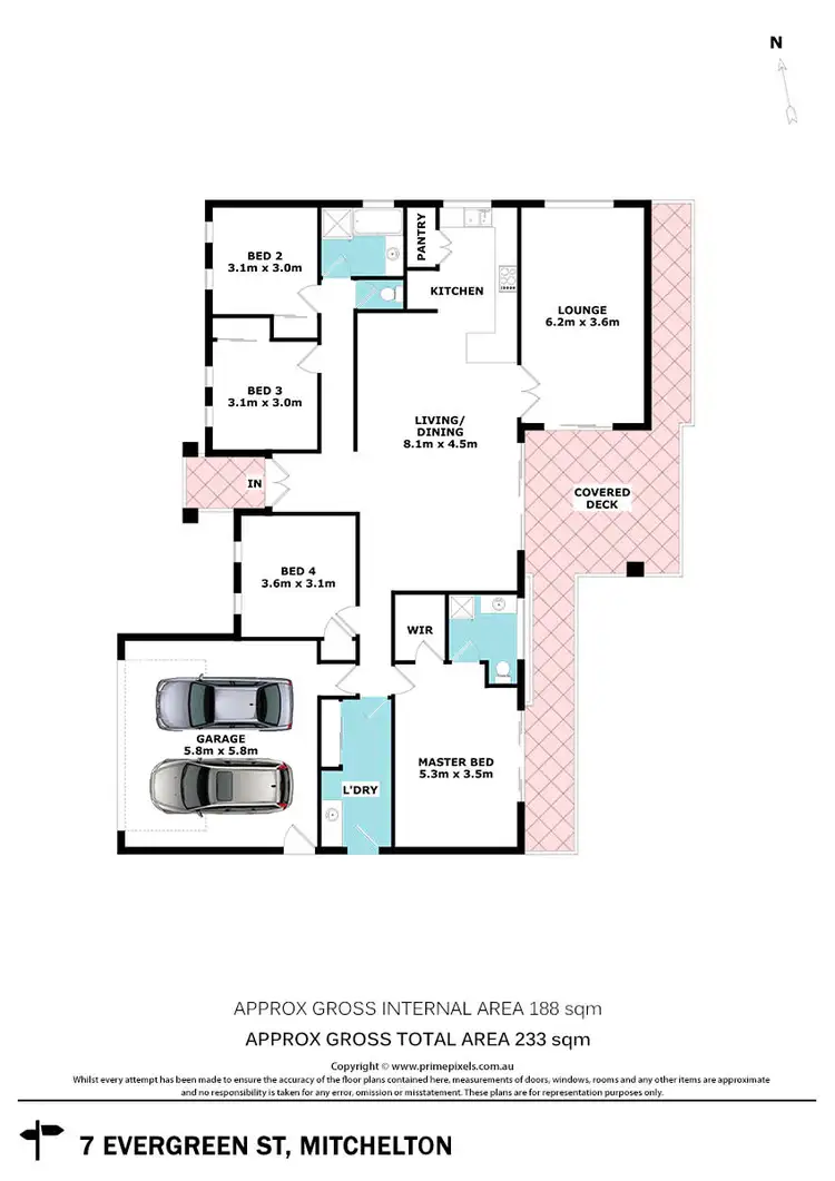 Floorplan of Homely house listing, 7 Evergreen Street, Mitchelton QLD 4053