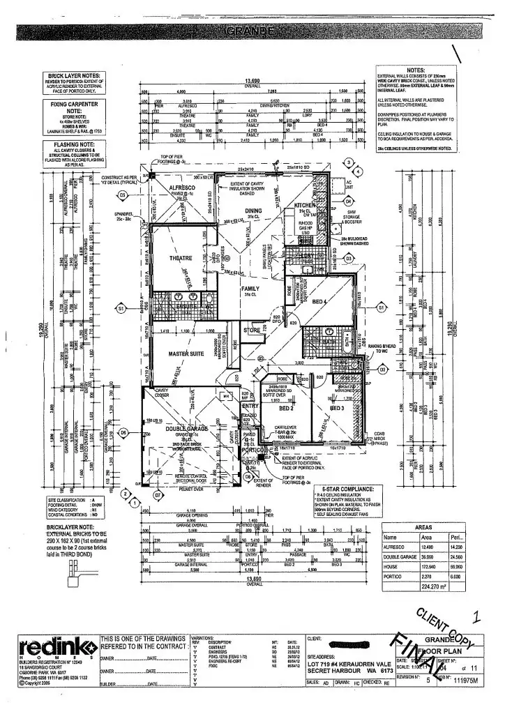 Floorplan of Homely house listing, 4 Keraudren Vale, Secret Harbour WA 6173