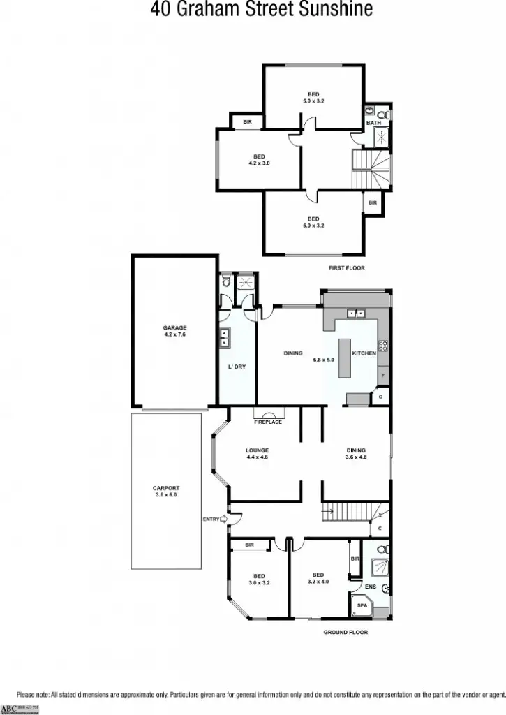 Floorplan of Homely house listing, 40 Graham Street, Sunshine VIC 3020