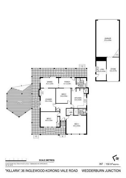 Floorplan of Homely house listing, 36 Inglewood Korong Vale Road, Wedderburn VIC 3518
