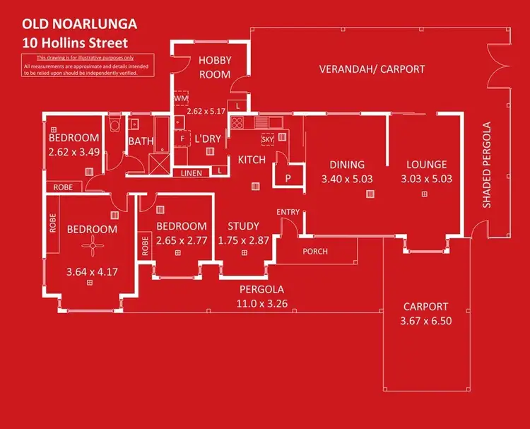 Floorplan of Homely house listing, 10 Hollins Street, Old Noarlunga SA 5168