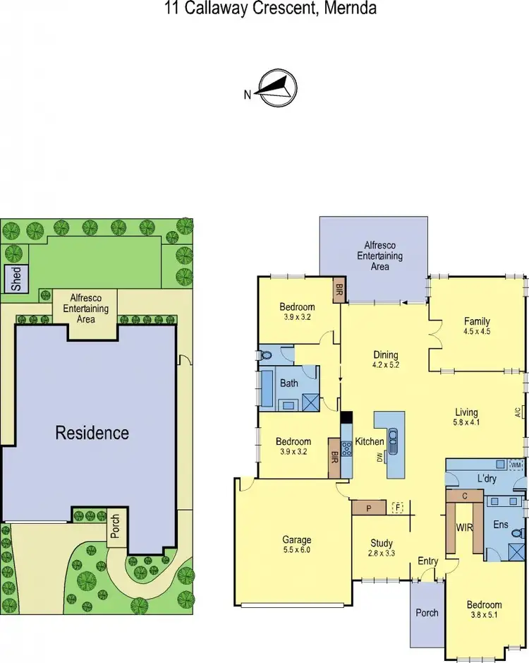 Floorplan of Homely house listing, 11 Callaway Crescent, Mernda VIC 3754