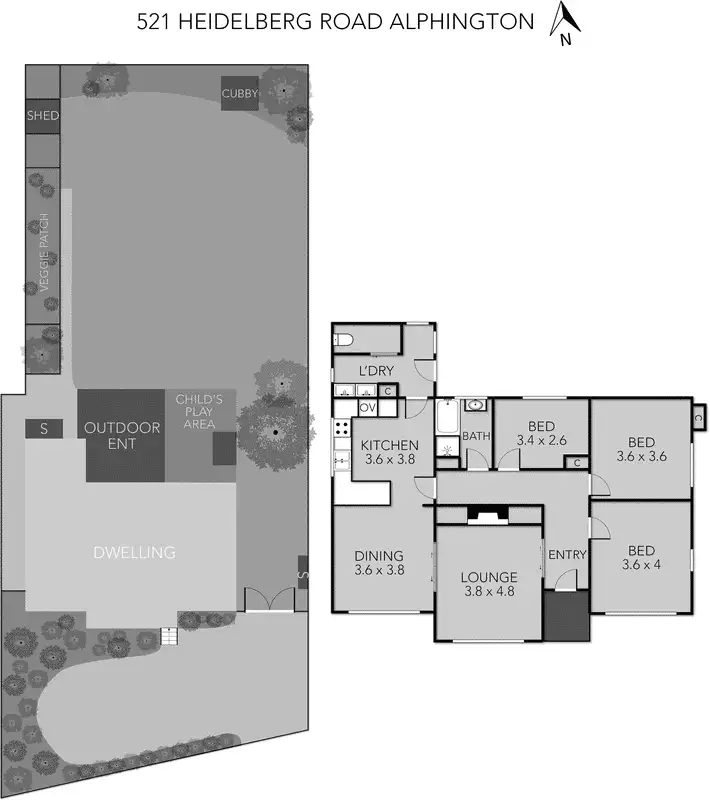 Floorplan of Homely house listing, 521 Heidelberg Road, Alphington VIC 3078
