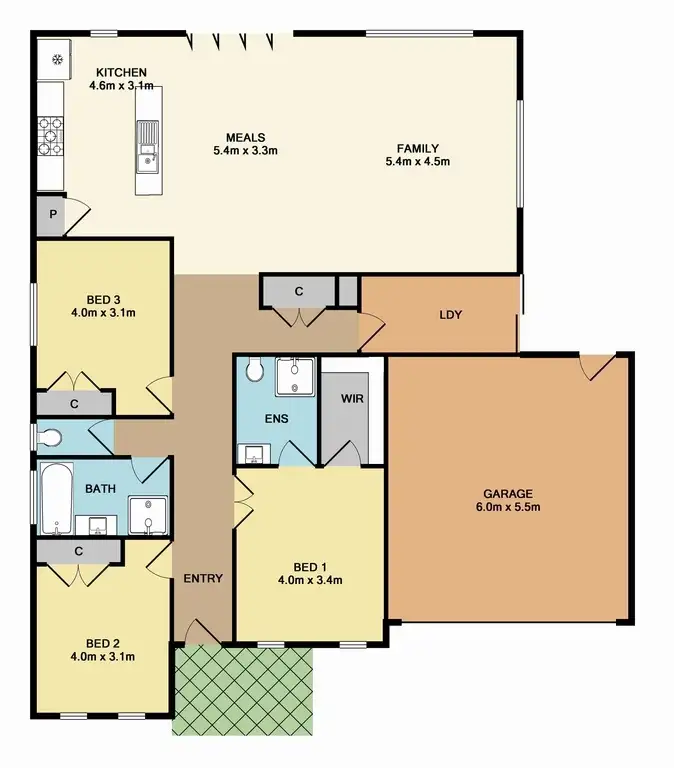 Floorplan of Homely house listing, 115 Oakbank Boulevard, Whittlesea VIC 3757