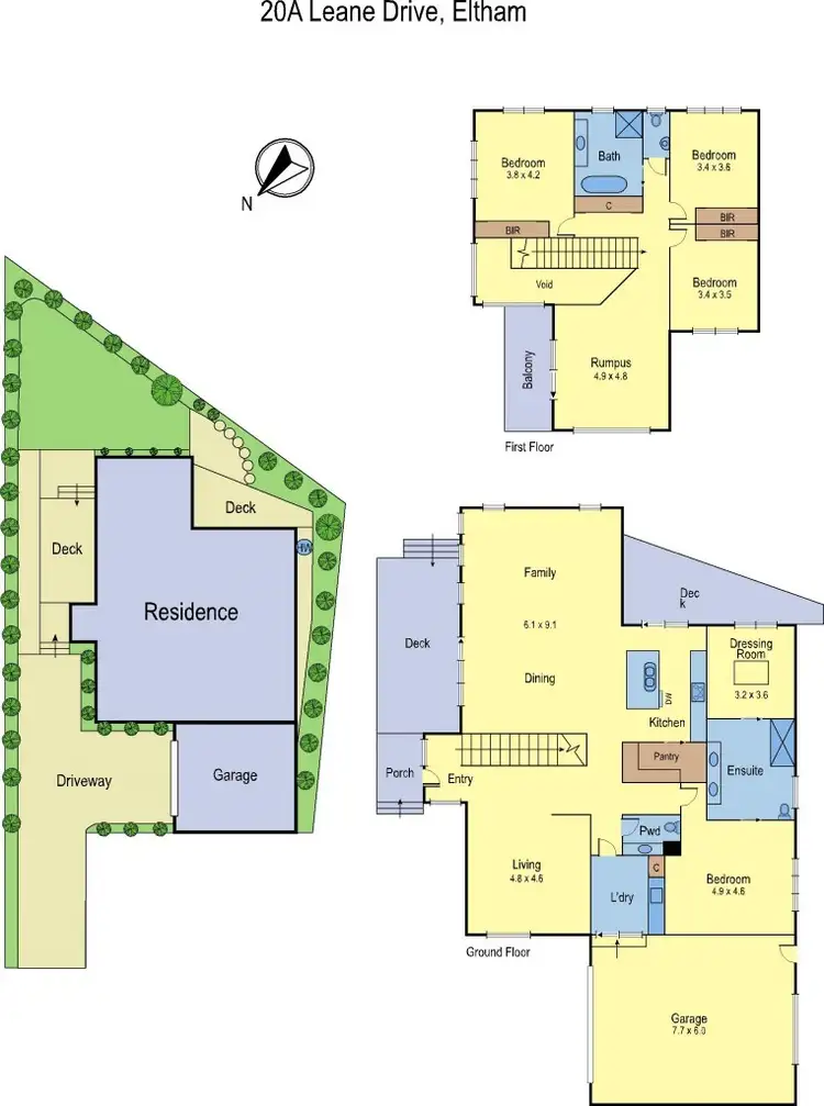 Floorplan of Homely house listing, 20A Leane Drive, Eltham VIC 3095