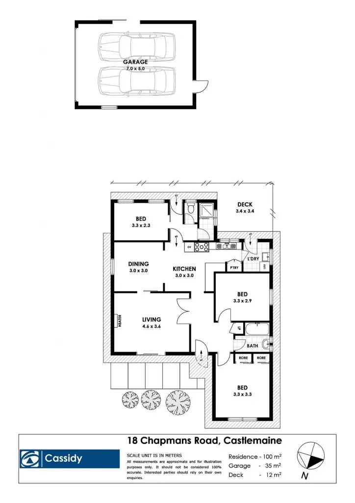Floorplan of Homely house listing, 18 Chapmans Road, Castlemaine VIC 3450