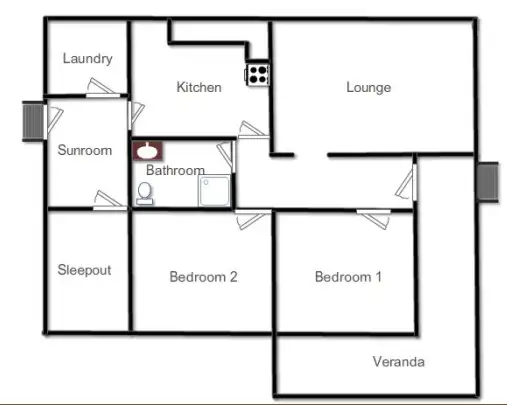 Floorplan of Homely house listing, 6 Regent Street, Kempsey NSW 2440