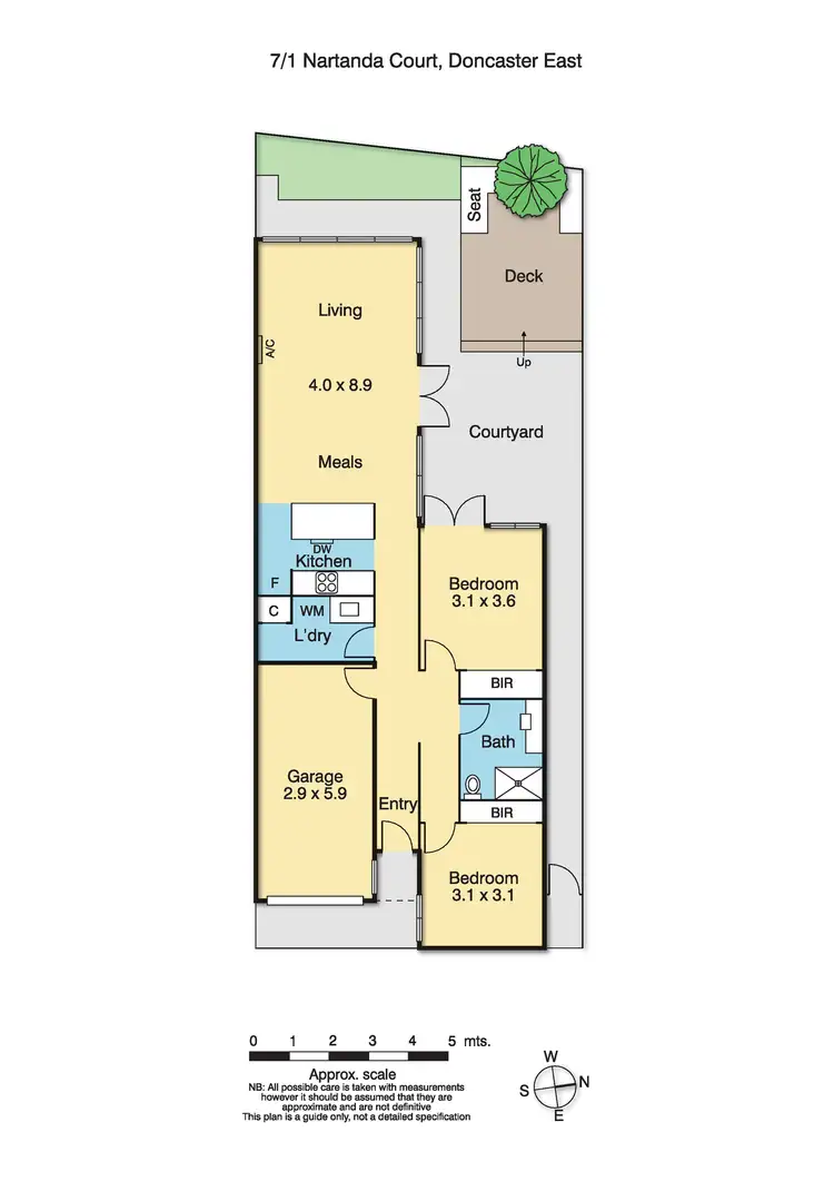 Floorplan of Homely unit listing, 7/1 Nartanda Court, Doncaster East VIC 3109