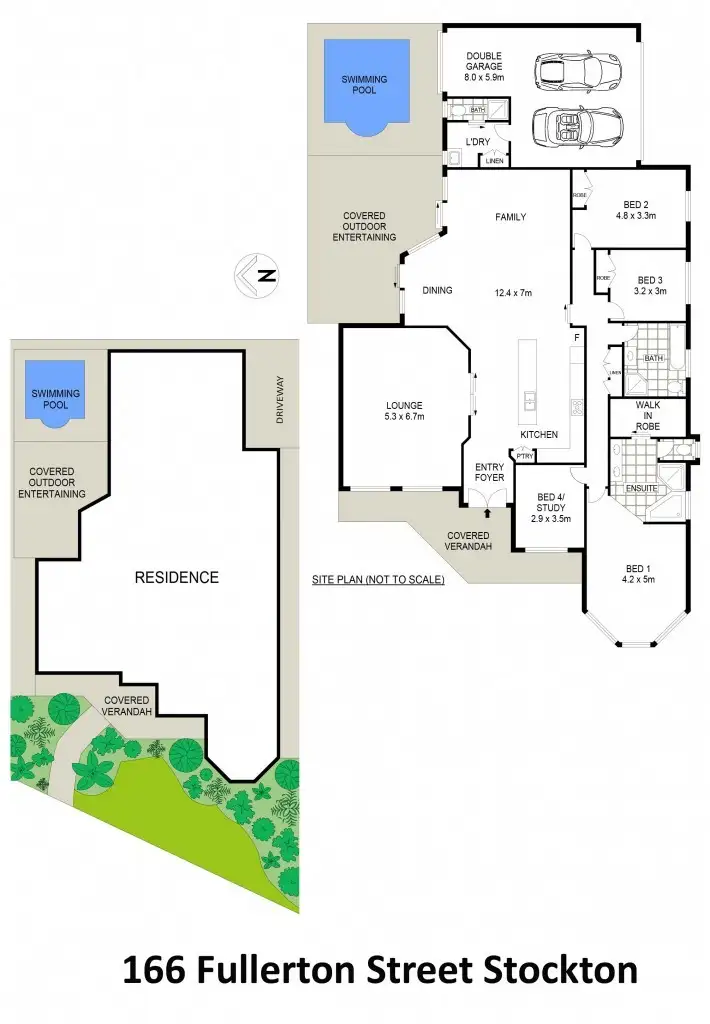 Floorplan of Homely house listing, 166 Fullerton Street, Stockton NSW 2295