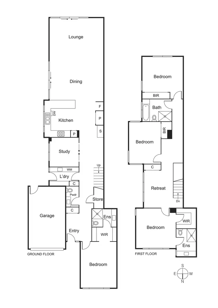 Floorplan of Homely townhouse listing, 21B Saturn Street, Caulfield South VIC 3162
