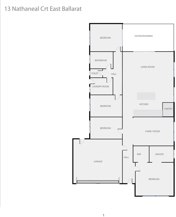 Floorplan of Homely house listing, 13 Nathanael Place, Ballarat East VIC 3350