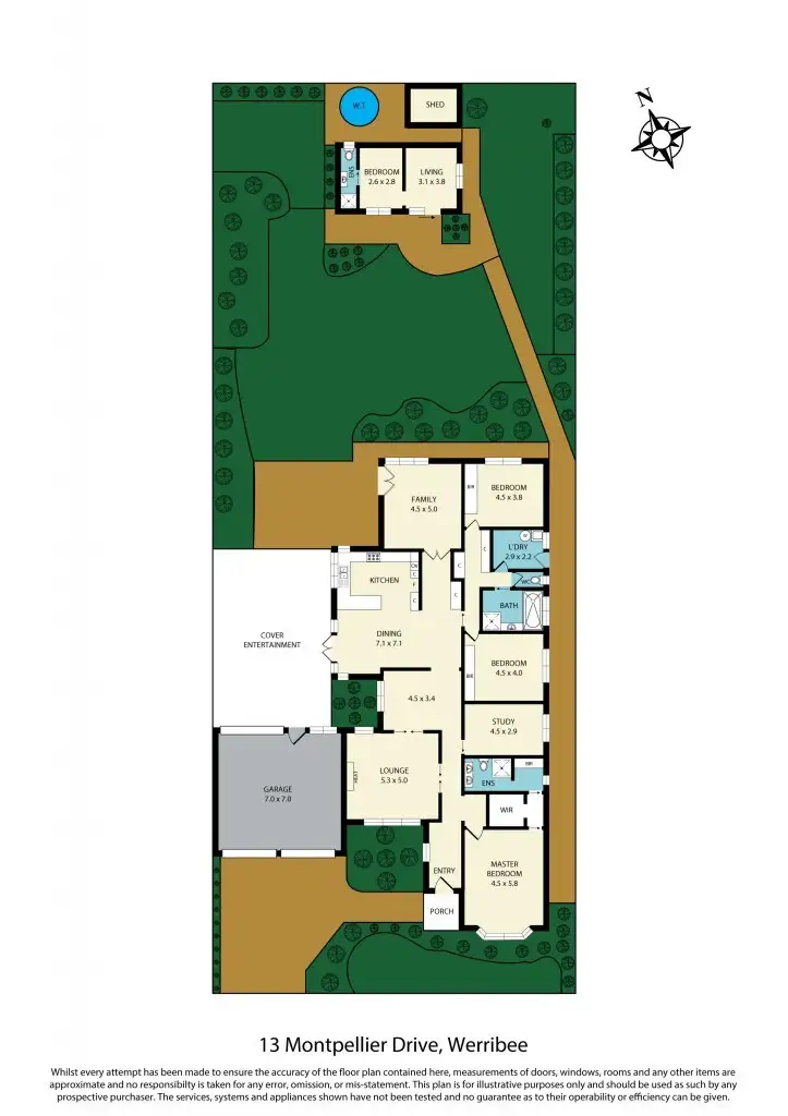 Floorplan of Homely house listing, 13 Montpellier Drive, Werribee VIC 3030