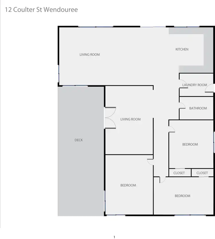Floorplan of Homely house listing, 12 Coulter Street, Wendouree VIC 3355