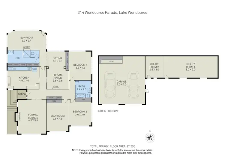 Floorplan of Homely house listing, 314 Wendouree Parade, Lake Wendouree VIC 3350