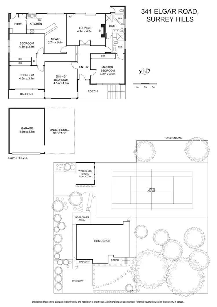 Floorplan of Homely house listing, 341 Elgar Road, Surrey Hills VIC 3127