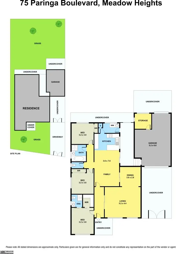Floorplan of Homely house listing, 75 Paringa Boulevard, Meadow Heights VIC 3048