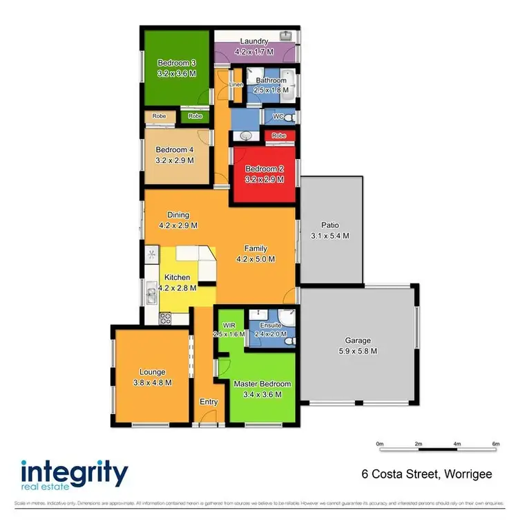 Floorplan of Homely house listing, 6 Costa Street, Worrigee NSW 2540