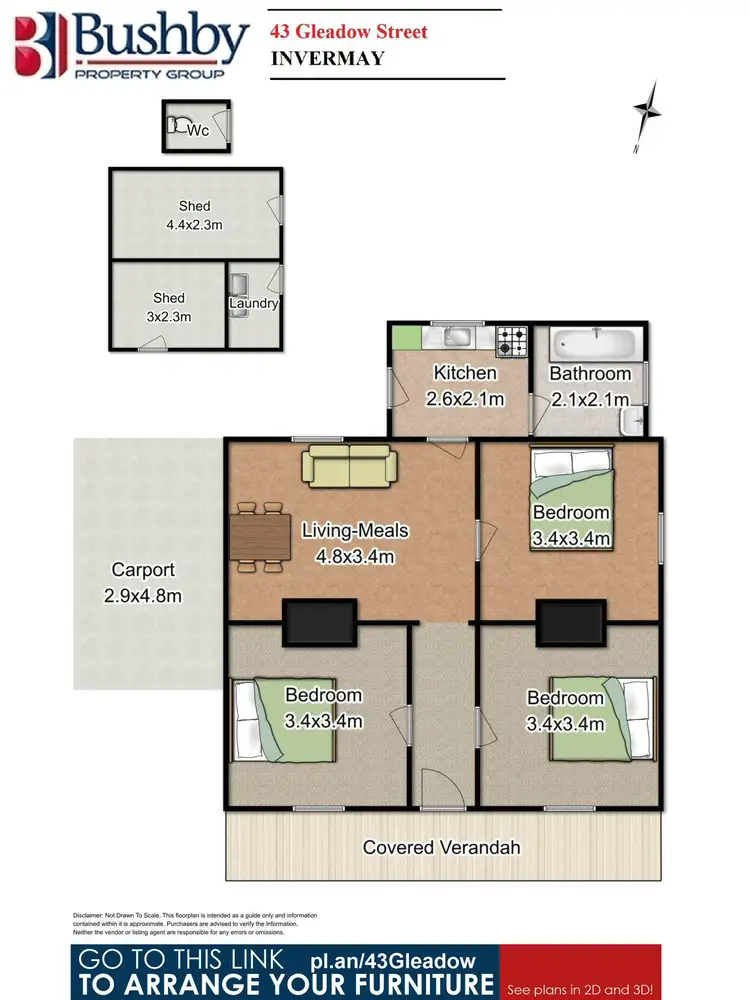 Floorplan of Homely house listing, 43 Gleadow Street, Invermay TAS 7248