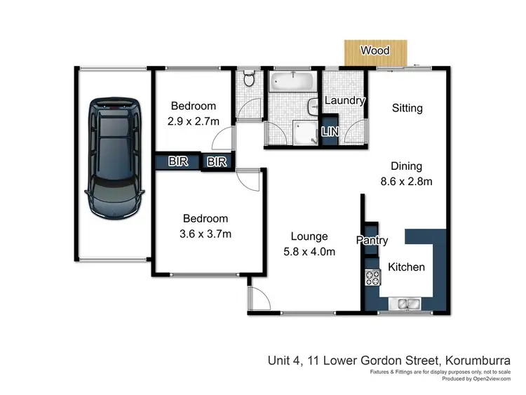 Floorplan of Homely unit listing, 4/11 Lower Gordon Street, Korumburra VIC 3950