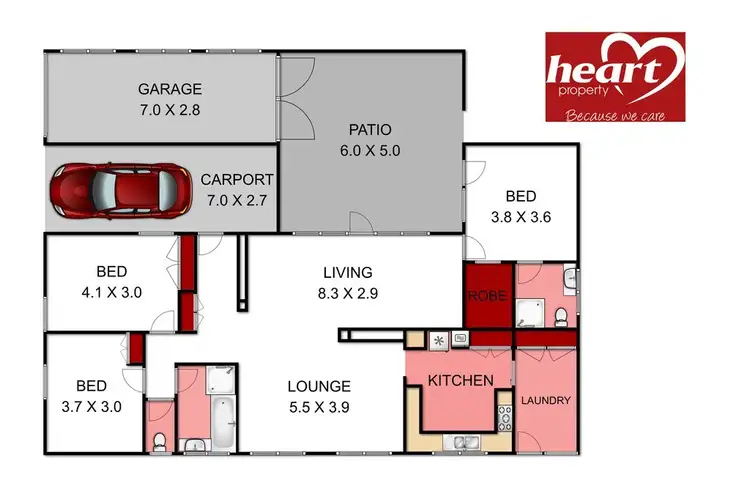Floorplan of Homely house listing, 4 Aspect Court, Sale VIC 3850