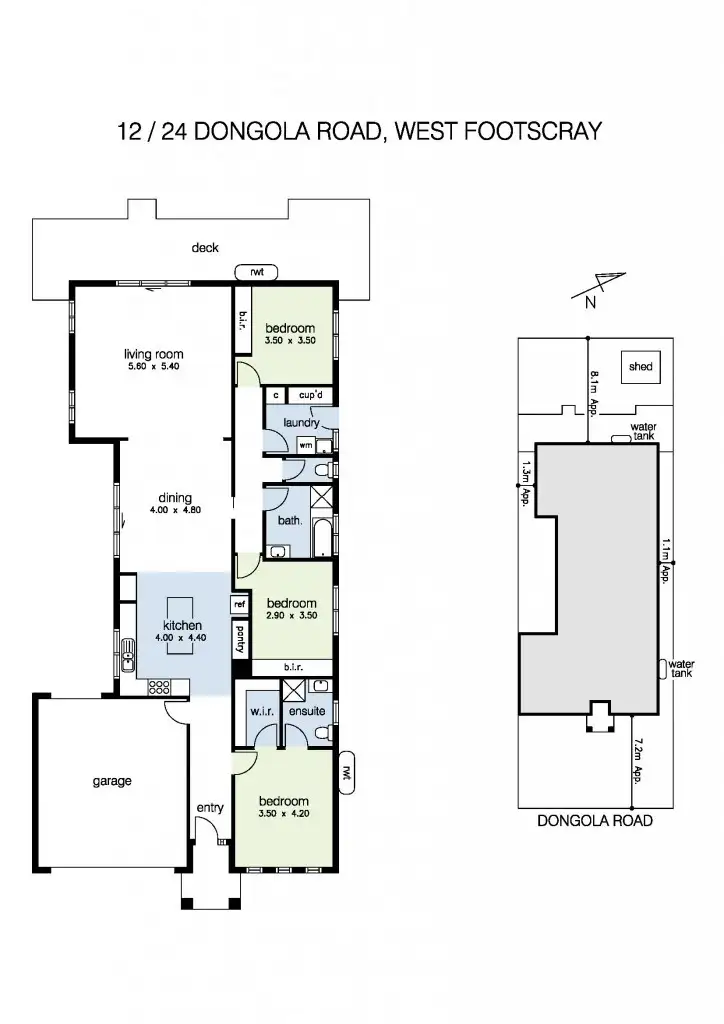 Floorplan of Homely house listing, 12/24 Dongola Road, West Footscray VIC 3012