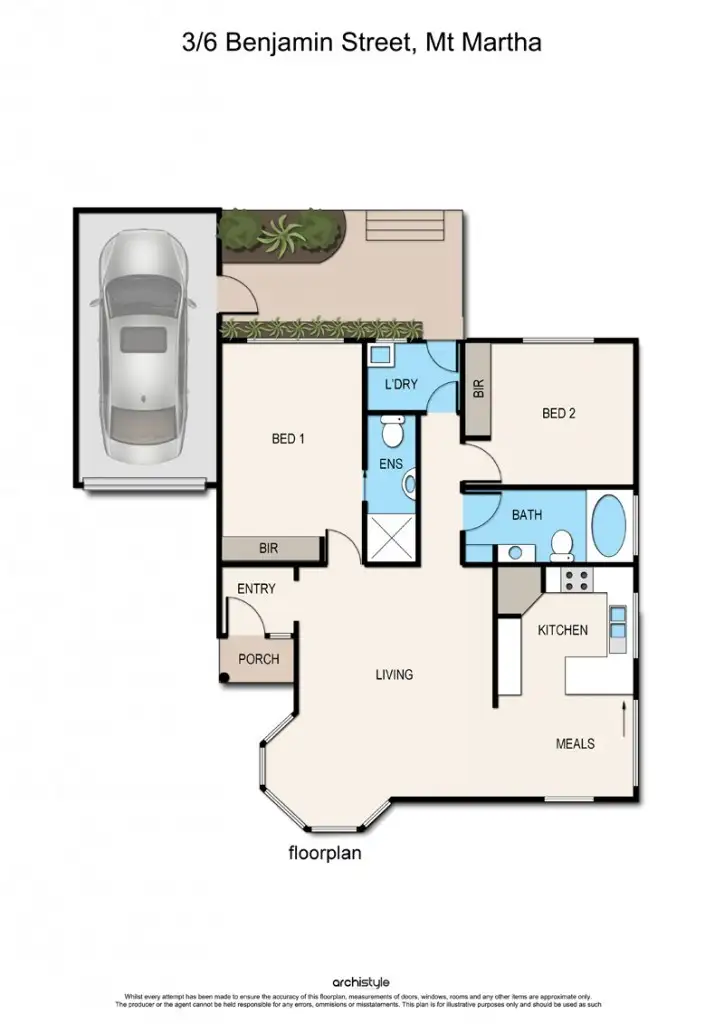 Floorplan of Homely unit listing, 3/6 Benjamin Street, Mount Martha VIC 3934