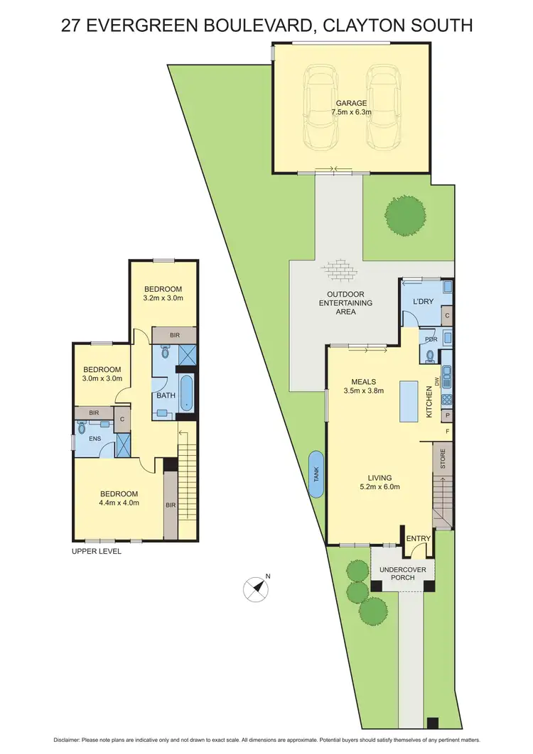 Floorplan of Homely townhouse listing, 27 Evergreen Boulevard, Clayton South VIC 3169