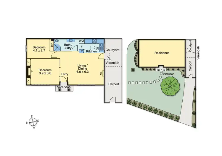 Floorplan of Homely villa listing, 1/2 Evans Road, Kew VIC 3101