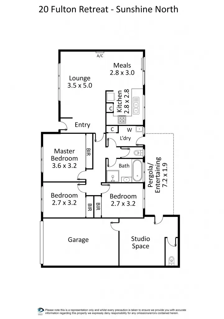 Floorplan of Homely house listing, 20 Fulton Retreat, Sunshine North VIC 3020