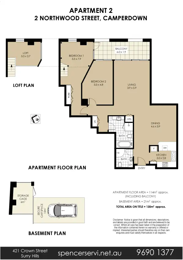 Floorplan of Homely apartment listing, 2/2 Northwood Street, Camperdown NSW 2050