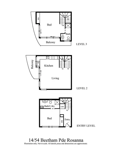 Floorplan of Homely apartment listing, 14/54 Beetham Parade, Rosanna VIC 3084