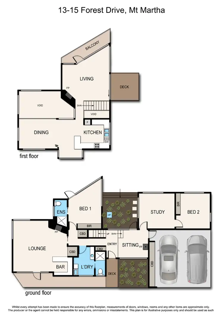Floorplan of Homely house listing, 13 - 15 Forest Drive (enter via Wyuna Court), Mount Martha VIC 3934