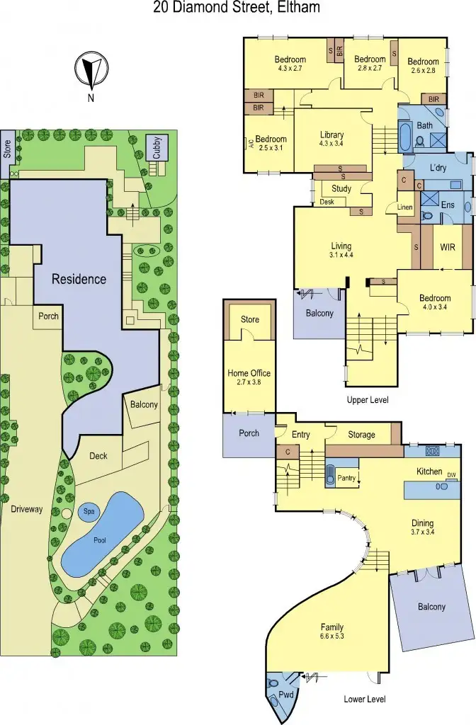 Floorplan of Homely house listing, 20 Diamond Street, Eltham VIC 3095
