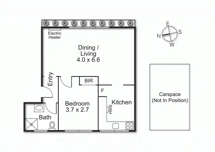 Floorplan of Homely apartment listing, 6/307 Riversdale Road, Hawthorn East VIC 3123