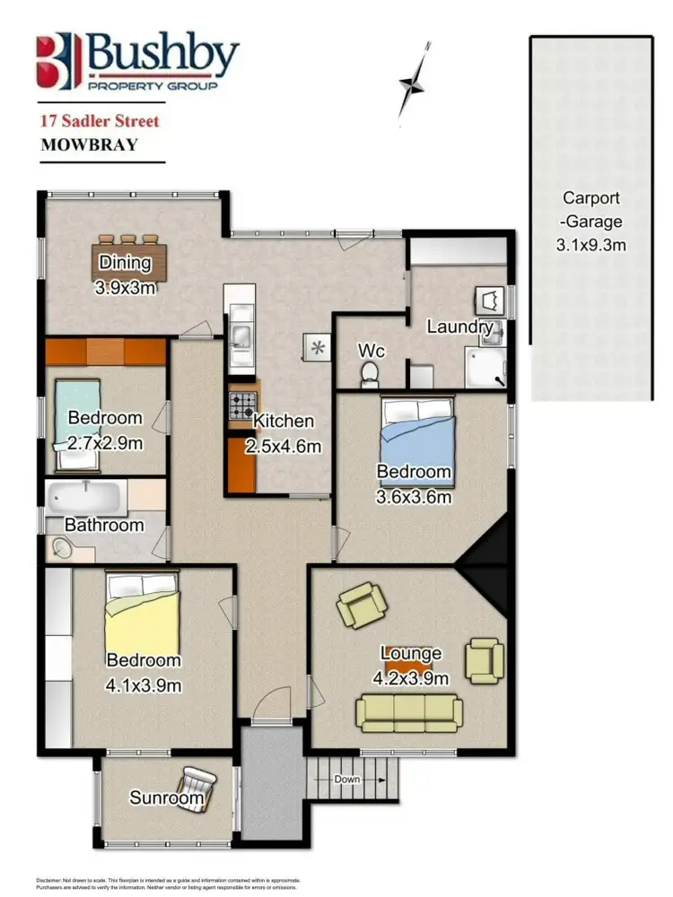 Floorplan of Homely house listing, 17 Sadler Street, Mowbray TAS 7248
