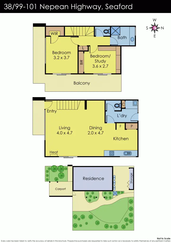 Floorplan of Homely apartment listing, 38/99-101 Nepean Highway, Seaford VIC 3198