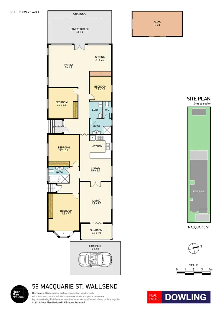 Floorplan of Homely house listing, 59 Macquarie Street, Wallsend NSW 2287
