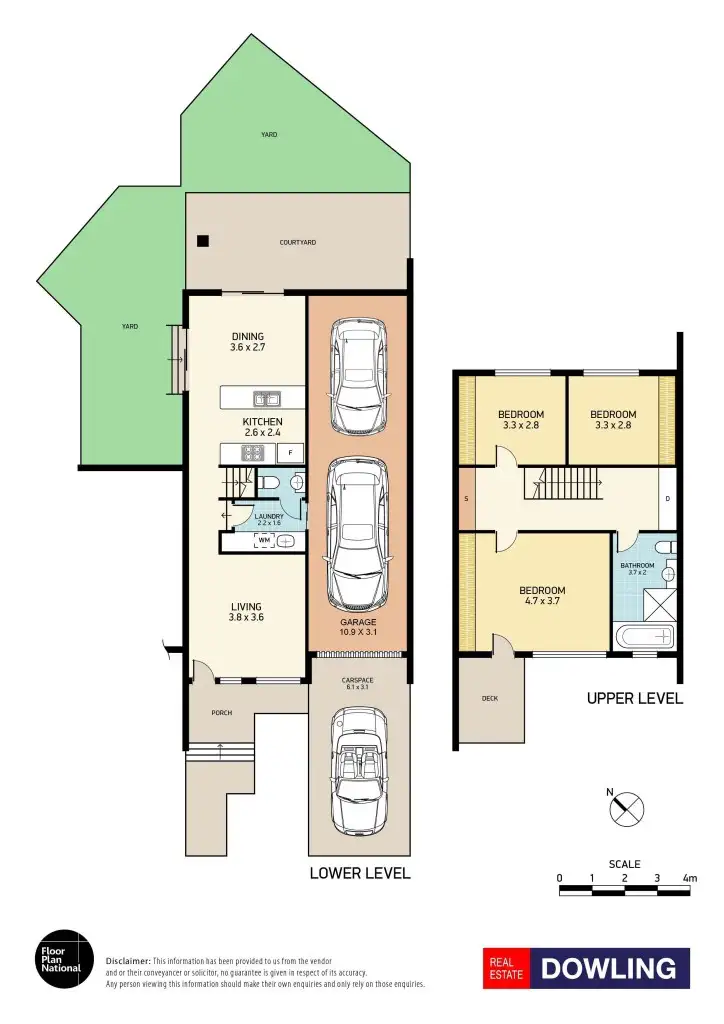 Floorplan of Homely townhouse listing, 2/4 Irving Street, Wallsend NSW 2287