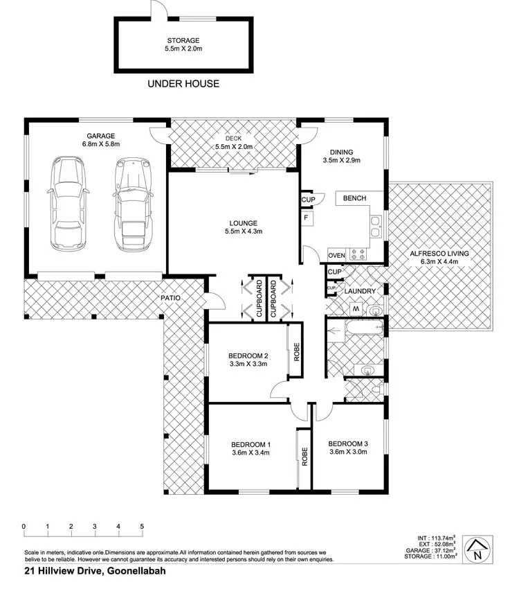 Floorplan of Homely house listing, 21 Hillview Drive, Goonellabah NSW 2480