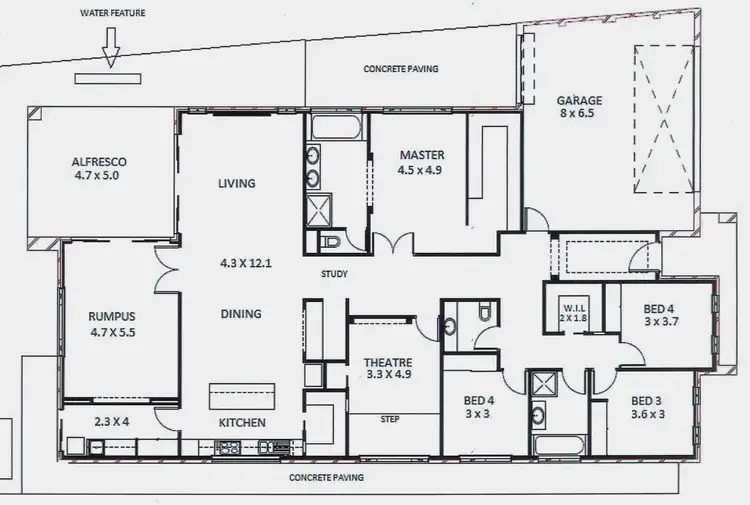 Floorplan of Homely house listing, 12 Torrens Terrace, Sandhurst VIC 3977