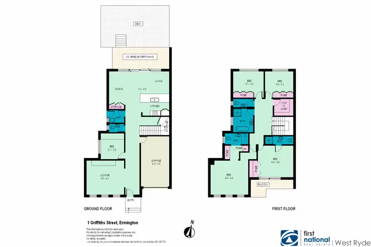 Floorplan of Homely house listing, 1 Griffiths Street, Ermington NSW 2115
