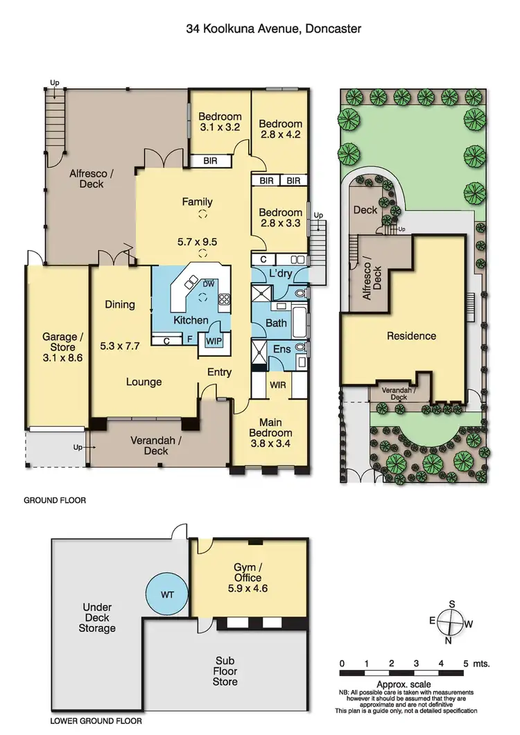 Floorplan of Homely house listing, 34 Koolkuna Avenue, Doncaster VIC 3108