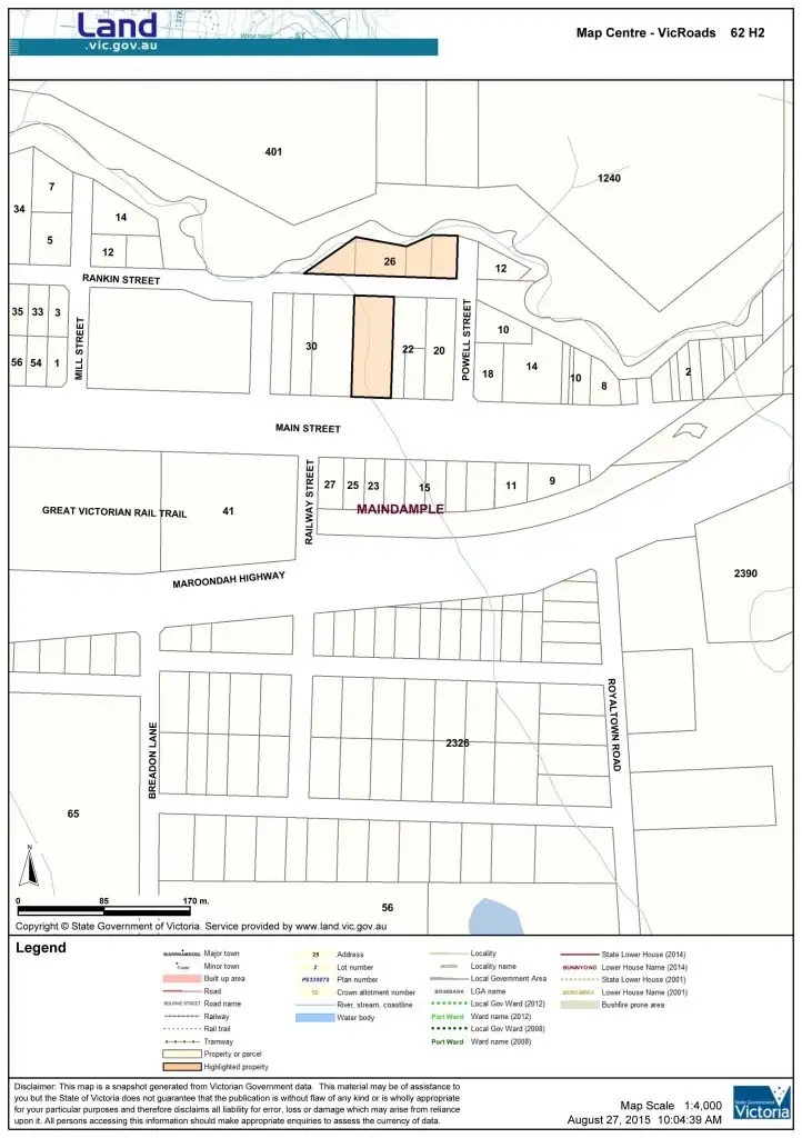 Floorplan of Homely house listing, 26 Main Street, Maindample VIC 3723