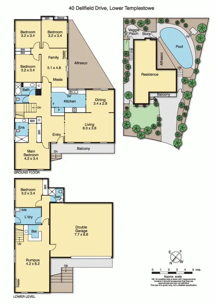 Floorplan of Homely house listing, 40 Dellfield Drive, Templestowe Lower VIC 3107